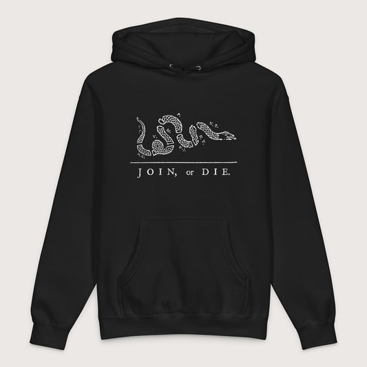 Black Join Or Die - Premium Hoodie - history buff gift by HistoHead