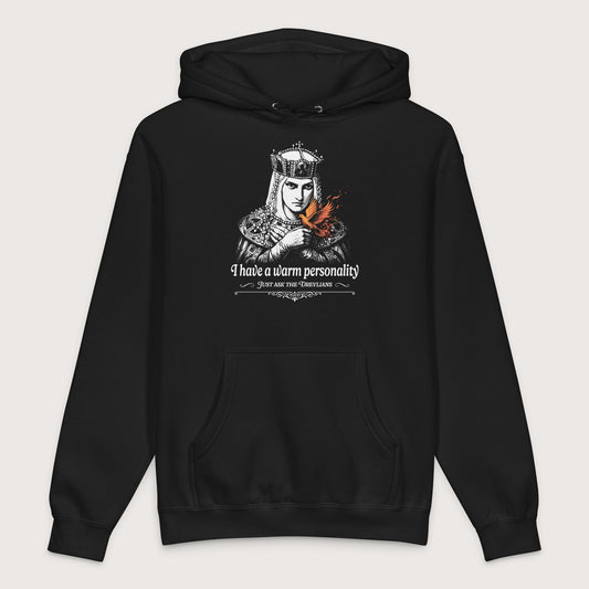 Black Olga of Kiev I Have a Warm Personality - Premium Hoodie - history buff gift by HistoHead