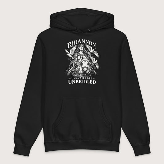 Black Rhiannon Uncatchable Unavailable Unbridled - Premium Hoodie - history buff gift by HistoHead