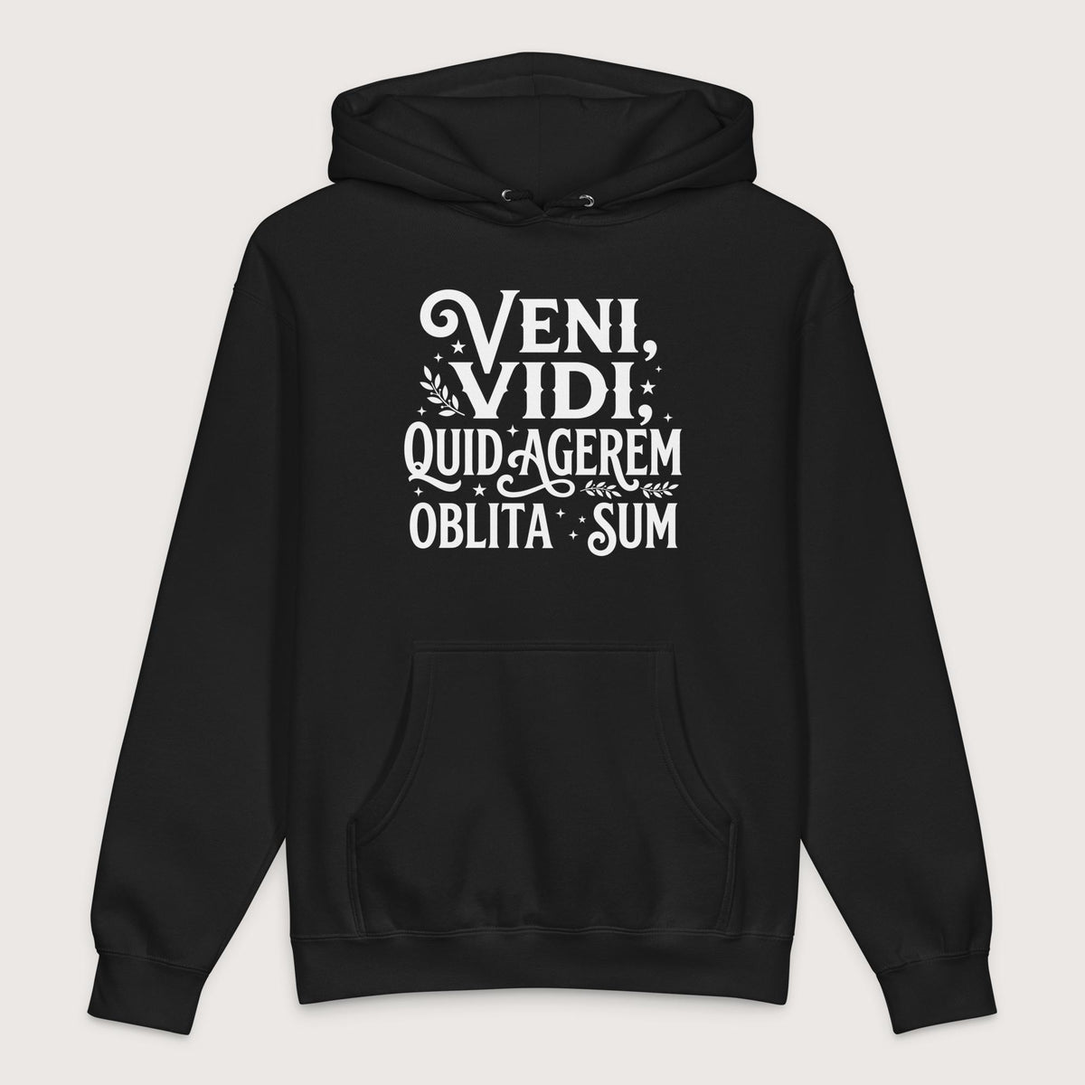 Black Latin I Came I Saw I Forgot I Was Doing (Feminine Version) - Premium Hoodie - history buff gift by HistoHead