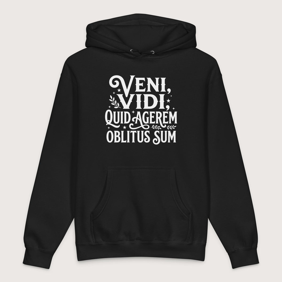 Black Latin I Came I Saw I Forgot I Was Doing - Premium Hoodie - history buff gift by HistoHead