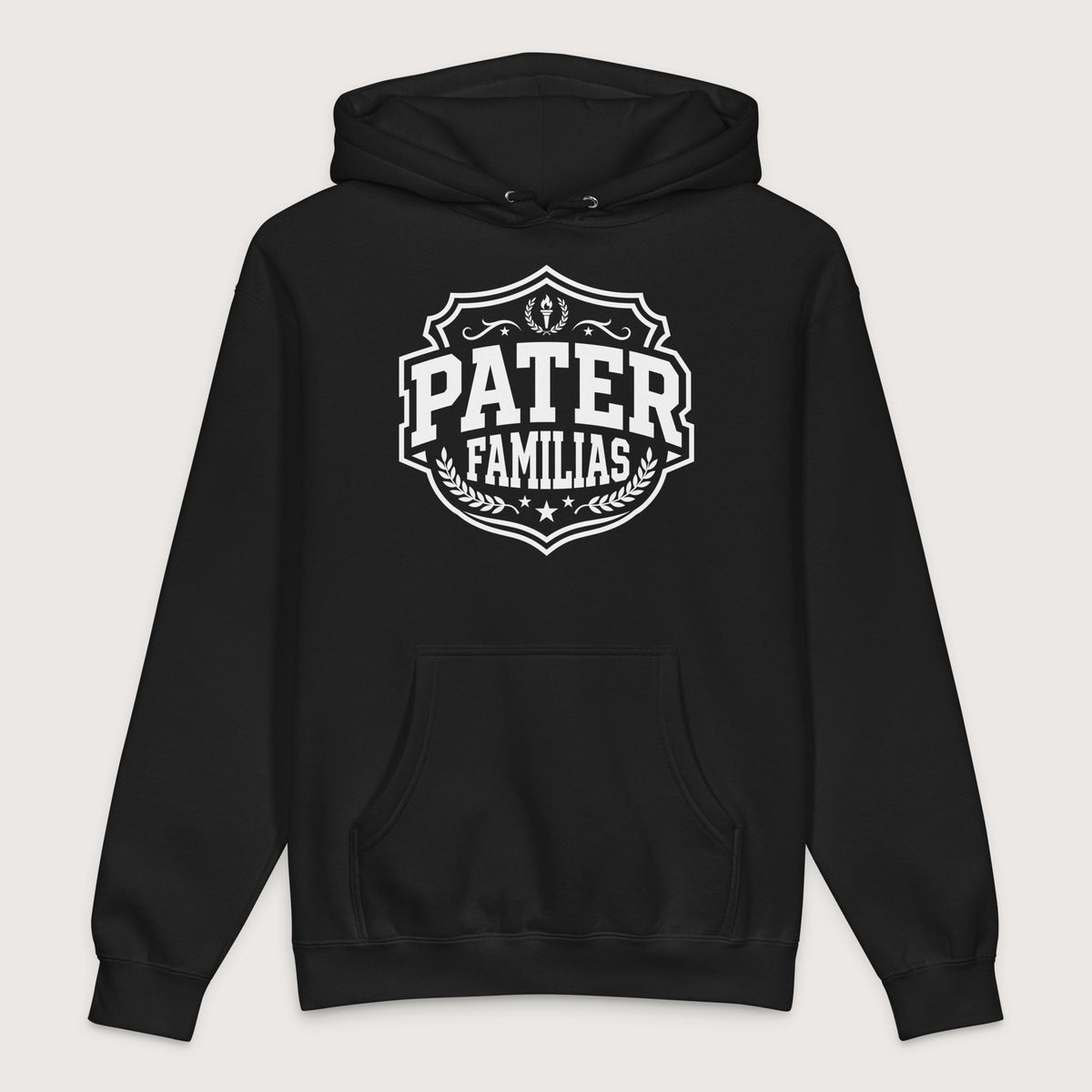 Black Pater Familias Latin - Premium Hoodie - history buff gift by HistoHead