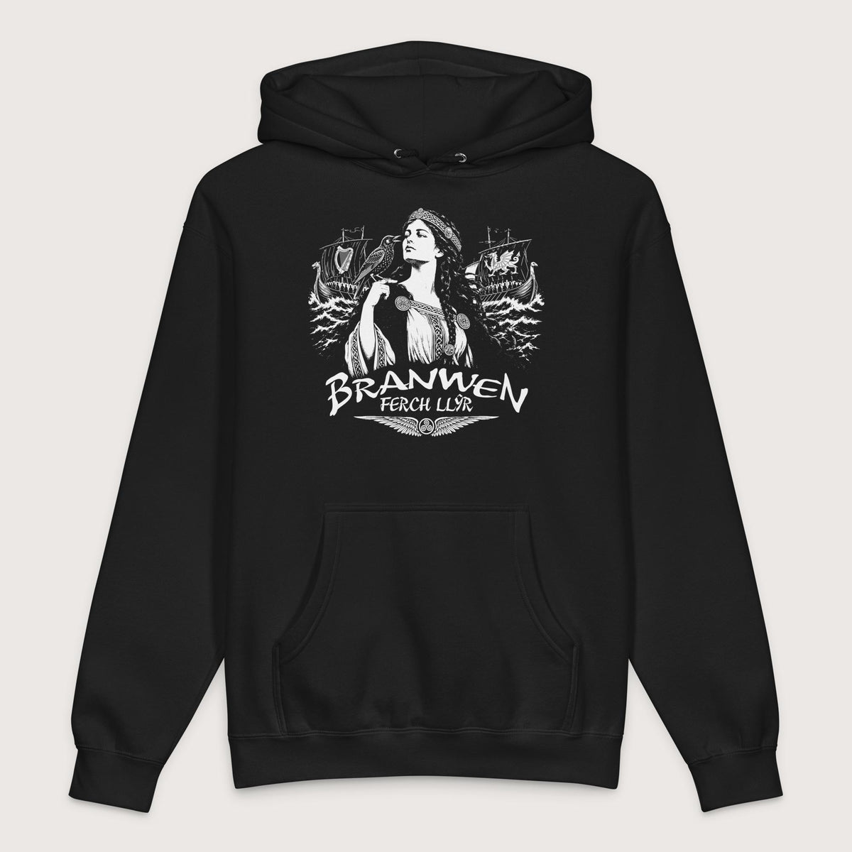 Black Branwen ferch Llŷr - Premium Hoodie - history buff gift by HistoHead