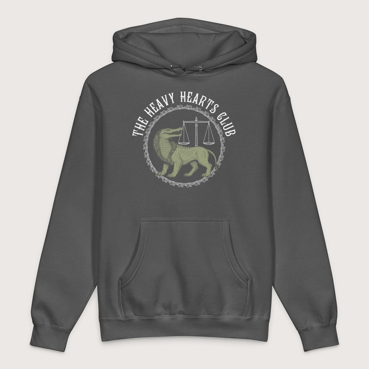 Charcoal Solid The Heavy Hearts Club - Premium Hoodie - history buff gift by HistoHead