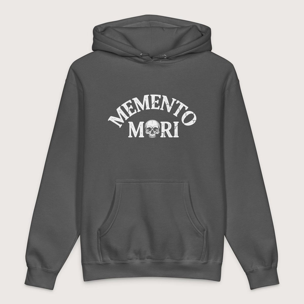 Charcoal Solid Memento Mori - Premium Hoodie - history buff gift by HistoHead