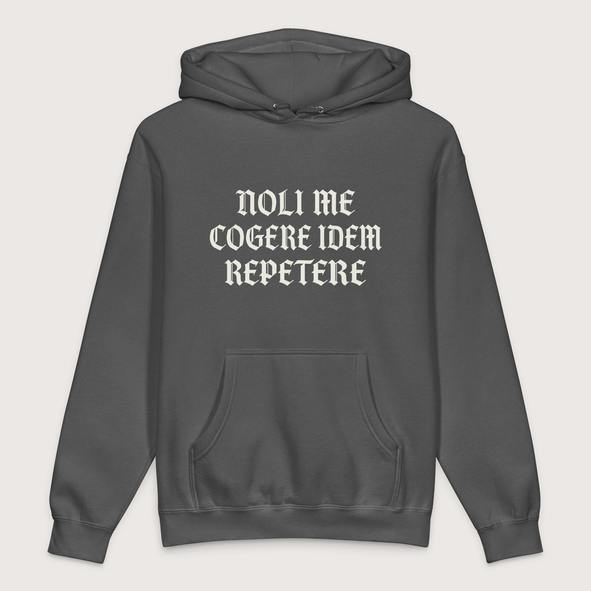 Charcoal Solid Don't Make Me Repeat Myself - Premium Hoodie - history buff gift by HistoHead