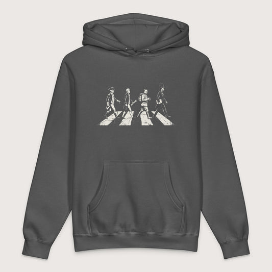 Charcoal Solid Rushmore Road - Premium Hoodie - history buff gift by HistoHead