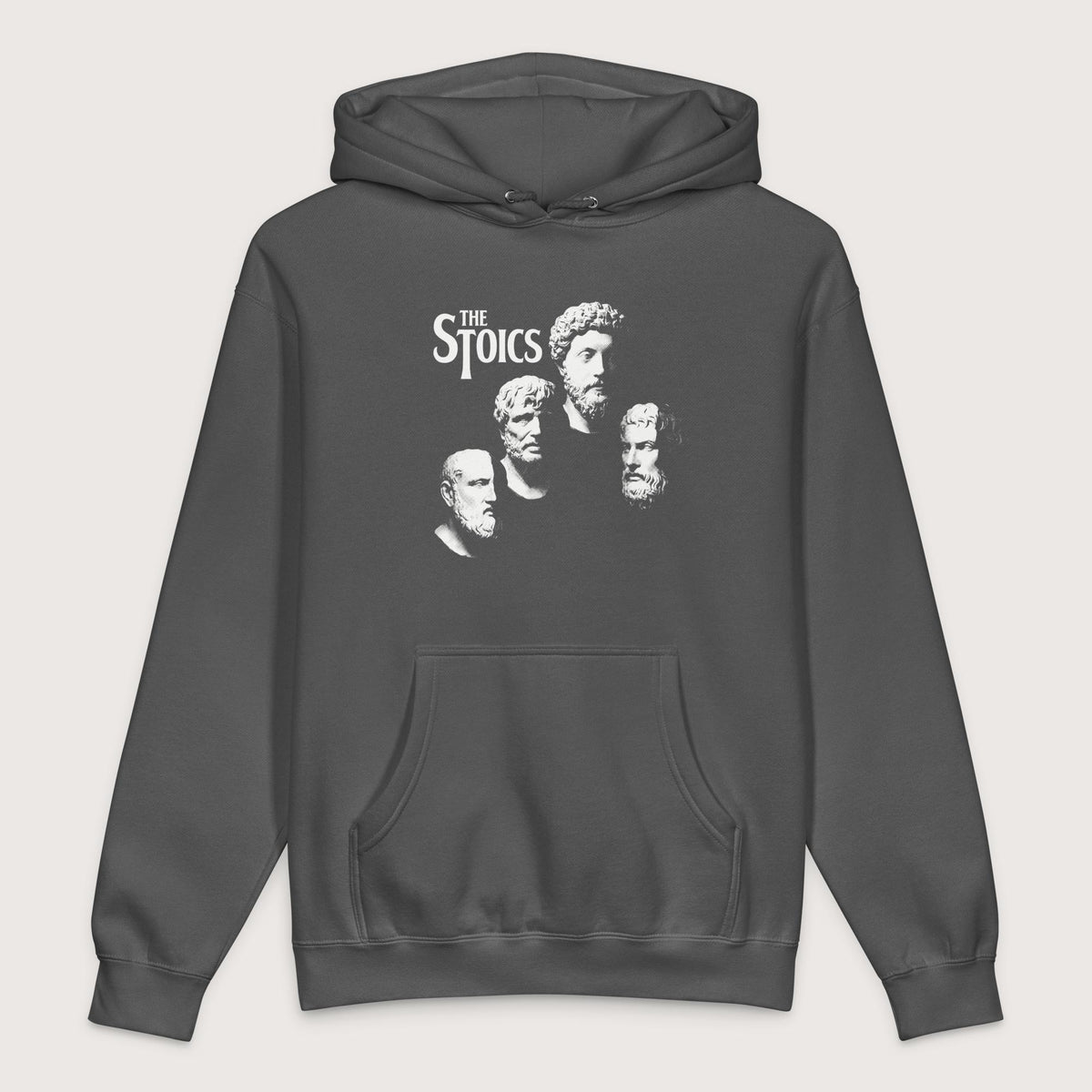 Charcoal Solid The Stoics - Premium Hoodie - history buff gift by HistoHead