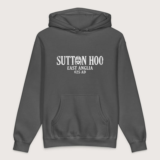Charcoal Solid Sutton Hoo - Premium Hoodie - history buff gift by HistoHead