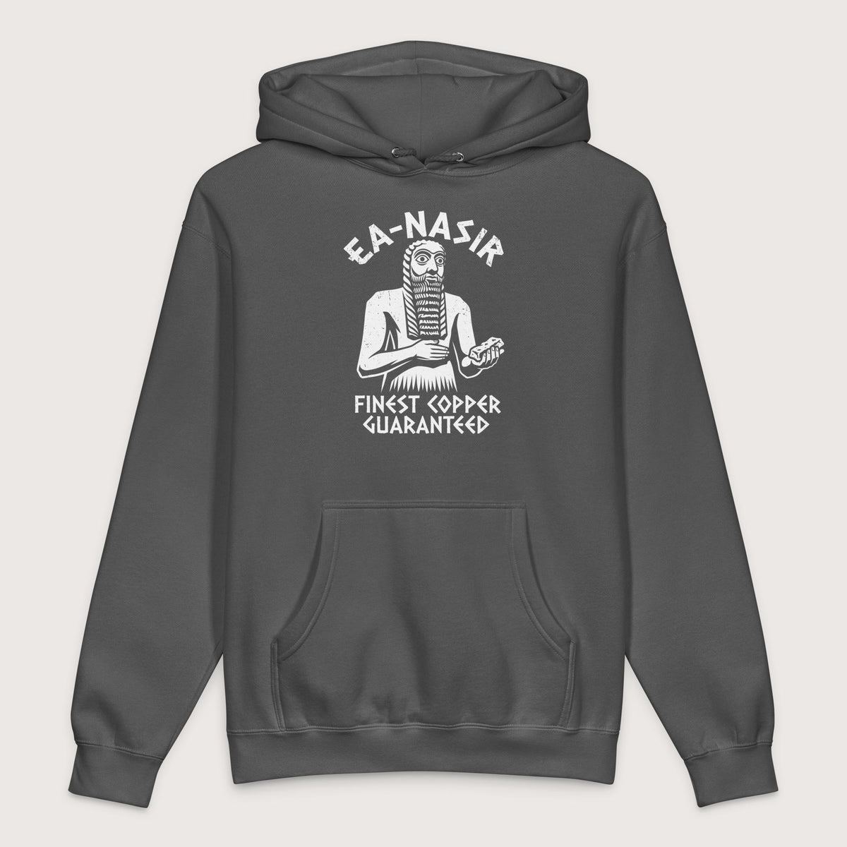 Charcoal Solid Ea-Nasir Finest Copper - Premium Hoodie - history buff gift by HistoHead