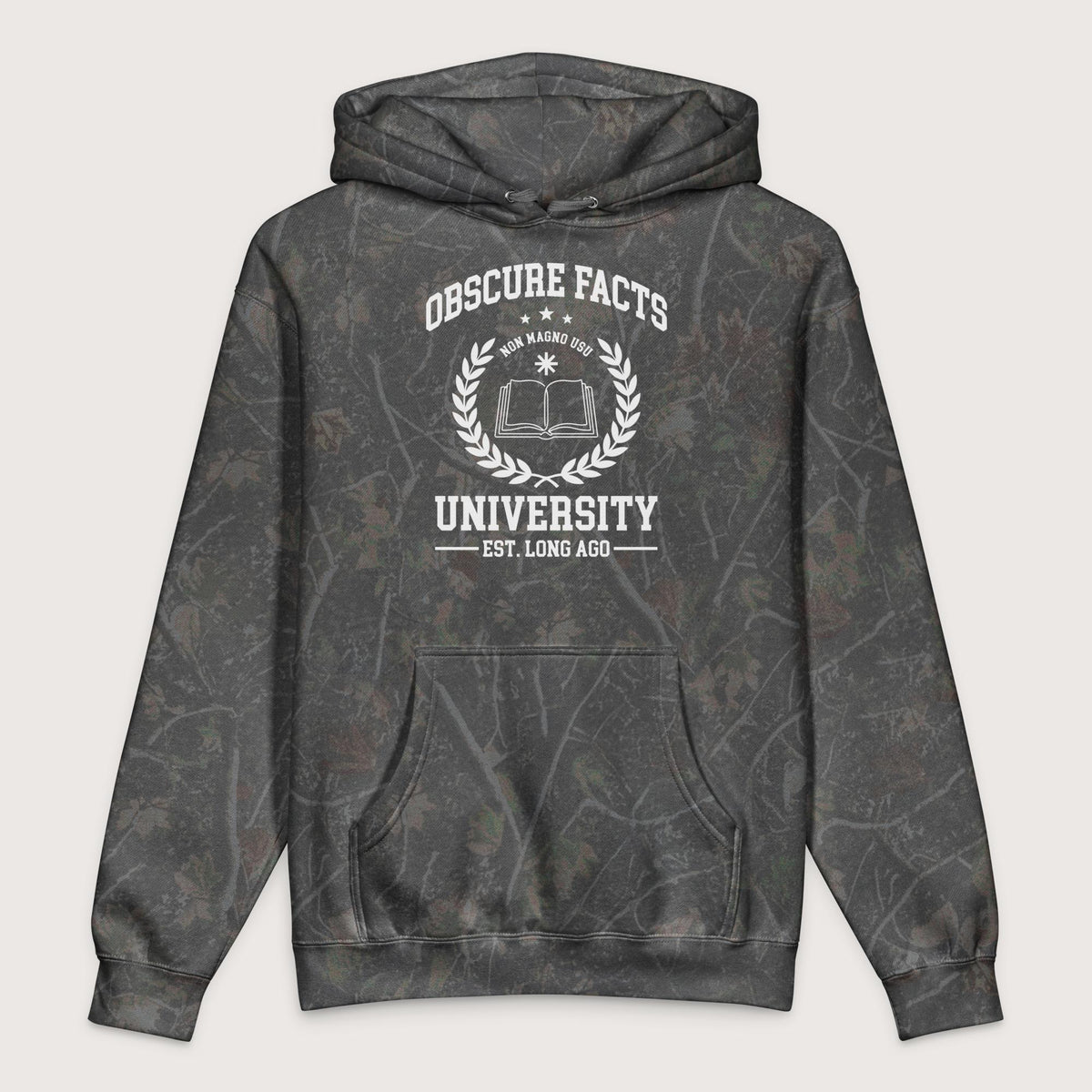 Darkwood Tree Camo Obscure Facts University - Premium Hoodie - history buff gift by HistoHead