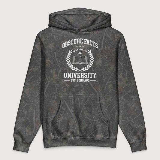 Darkwood Tree Camo Obscure Facts University - Premium Hoodie - history buff gift by HistoHead