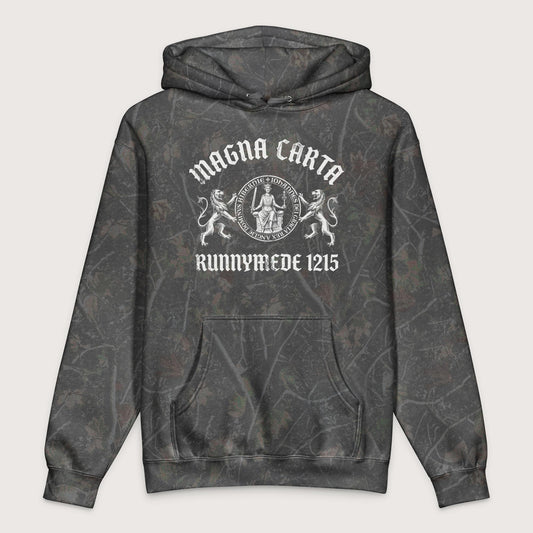 Darkwood Tree Camo Magna Carta King John Seal - Premium Hoodie - history buff gift by HistoHead