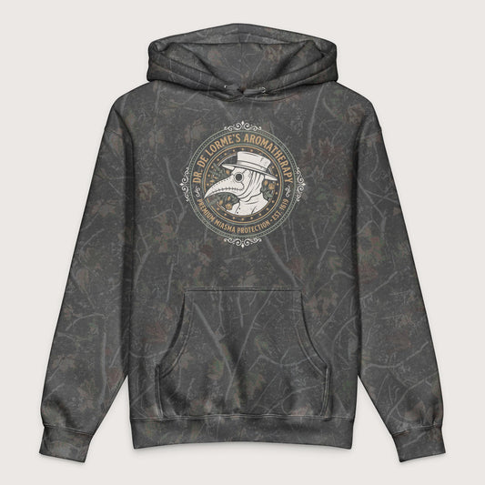 Darkwood Tree Camo Dr. De Lorme's Aromatherapy - Premium Hoodie - history buff gift by HistoHead