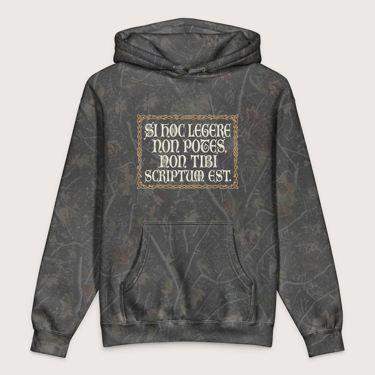 Darkwood Tree Camo If You Can't Read This It's Not Written For You - Premium Hoodie - history buff gift by HistoHead