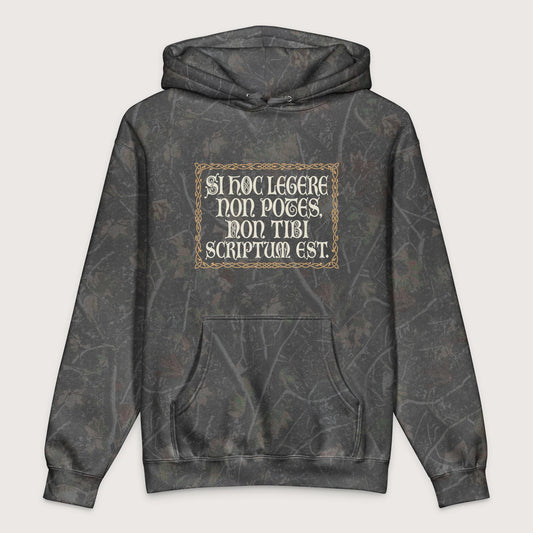 Darkwood Tree Camo If You Can't Read This It's Not Written For You - Premium Hoodie - history buff gift by HistoHead