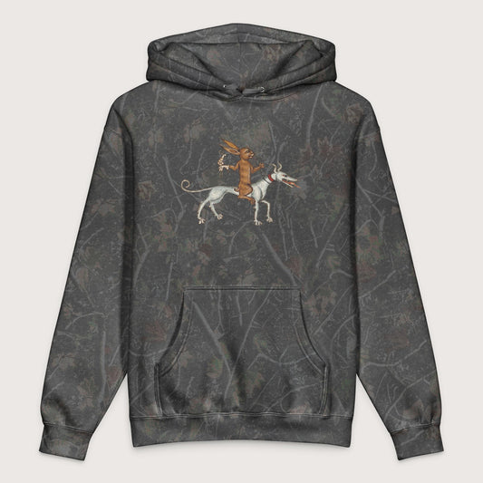 Darkwood Tree Camo On a Quest - Premium Hoodie - history buff gift by HistoHead
