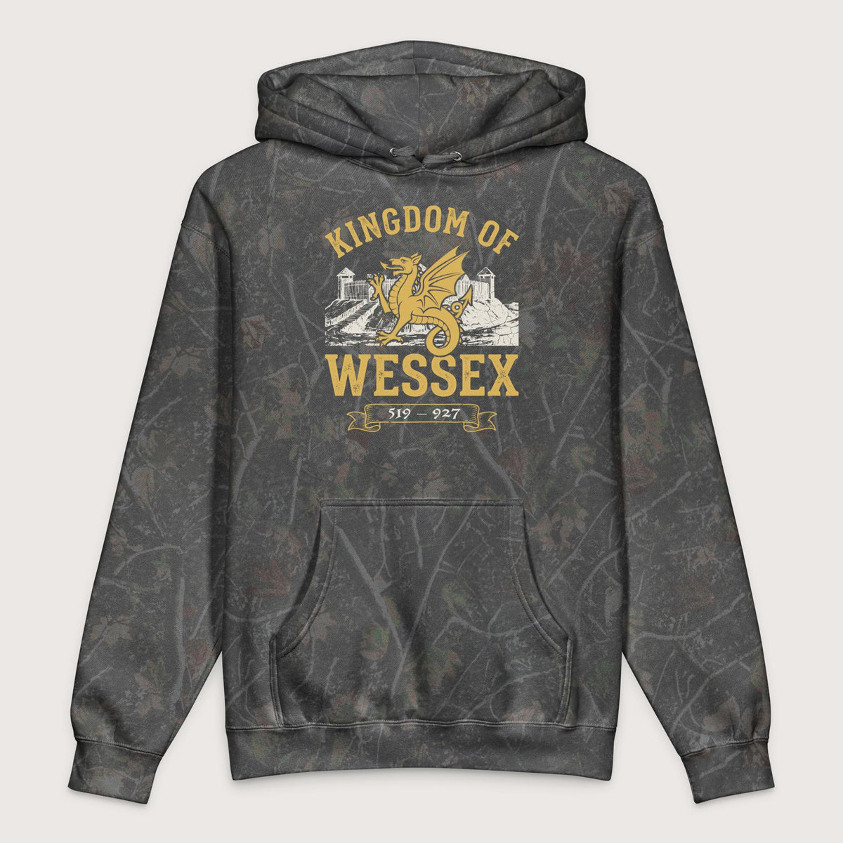 Darkwood Tree Camo Kingdom of Wessex - Premium Hoodie - history buff gift by HistoHead