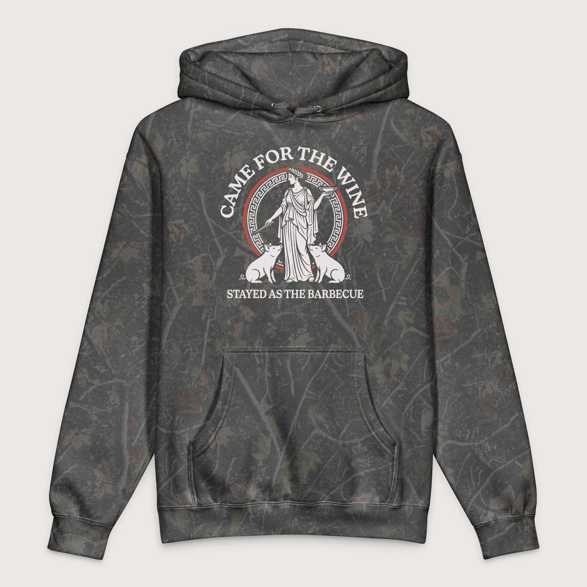 Darkwood Tree Camo Circe Barbecue - Premium Hoodie - history buff gift by HistoHead