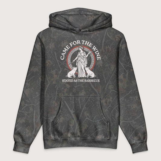 Darkwood Tree Camo Circe Barbecue - Premium Hoodie - history buff gift by HistoHead