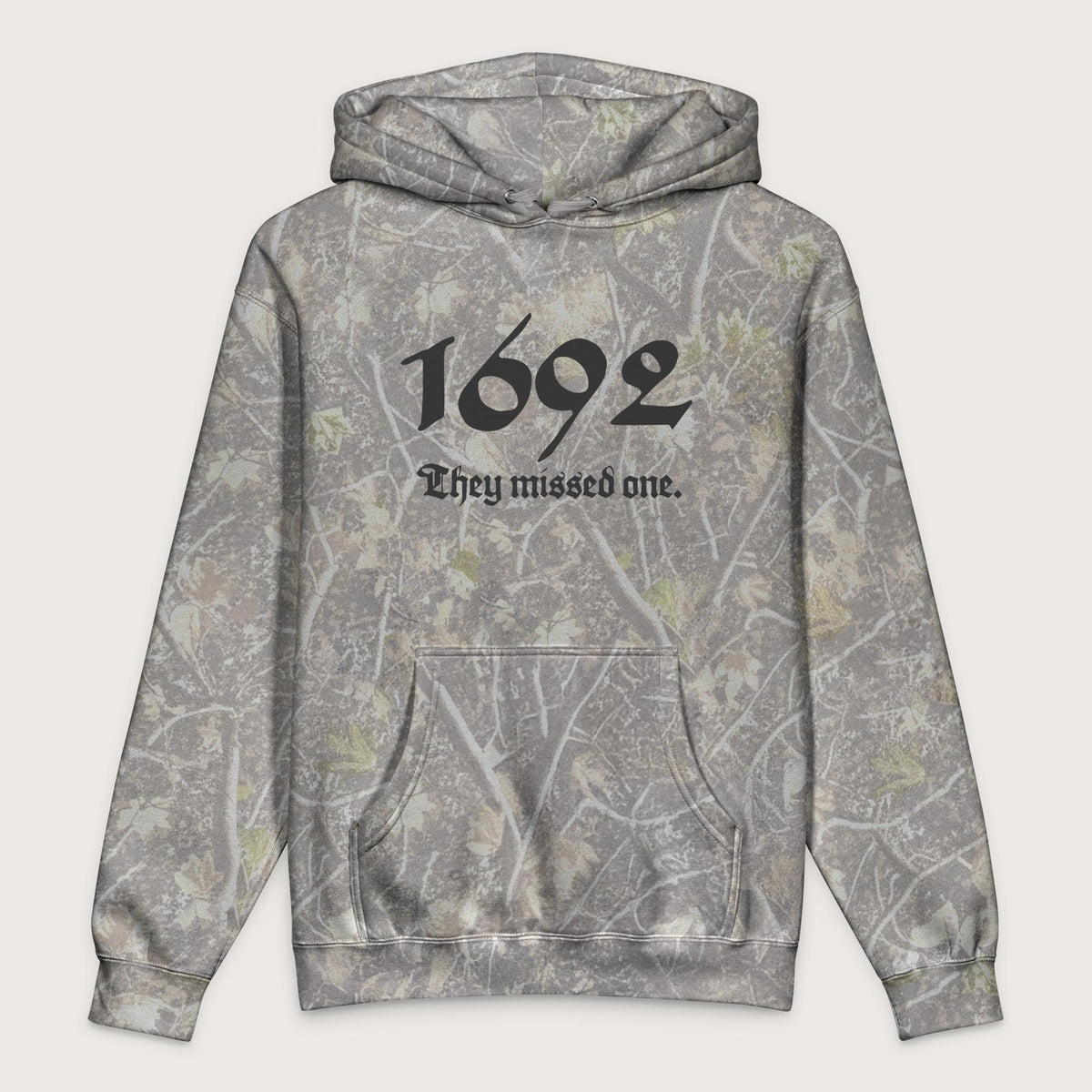 Deadwood Tree Camo 1692 Witch Trials - Premium Hoodie - history buff gift by HistoHead