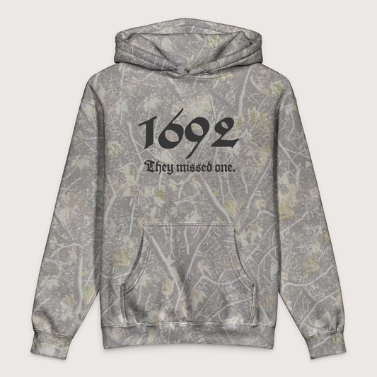 Deadwood Tree Camo 1692 Witch Trials - Premium Hoodie - history buff gift by HistoHead
