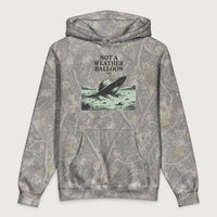 Deadwood Tree Camo Roswell Weather Balloon - Premium Hoodie - history buff gift by HistoHead