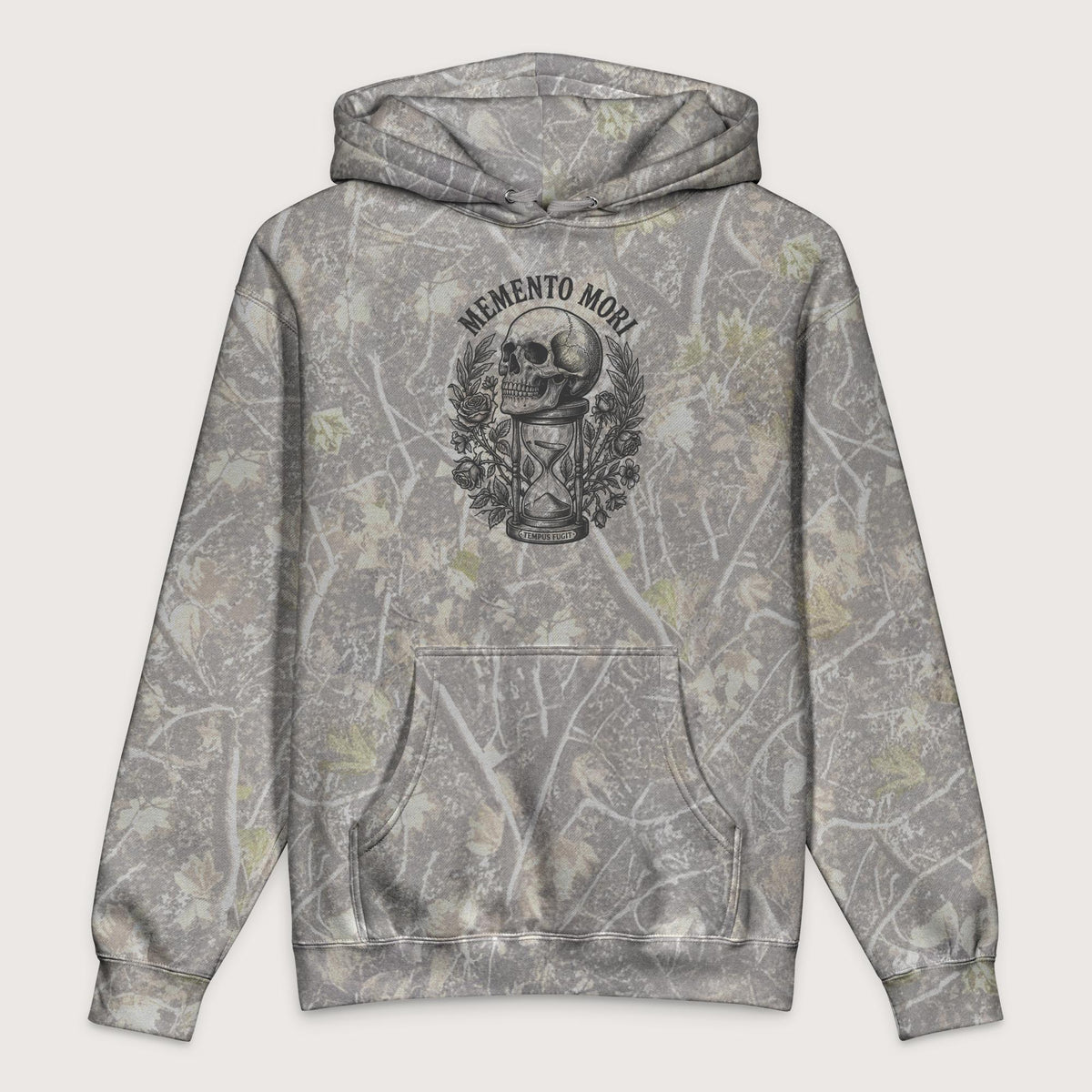 Deadwood Tree Camo Memento Mori Tempus Fugit - Premium Hoodie - history buff gift by HistoHead