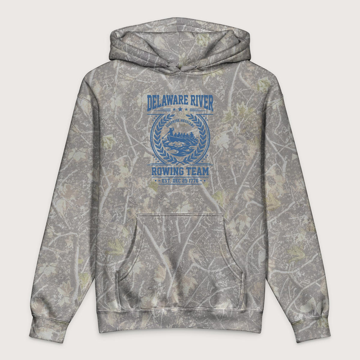Deadwood Tree Camo Delaware River Rowing Team - Premium Hoodie - history buff gift by HistoHead
