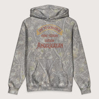 Deadwood Tree Camo In My Defense My Ancestors Were Anglo-Saxons in Old English - Premium Hoodie - history buff gift by HistoHead
