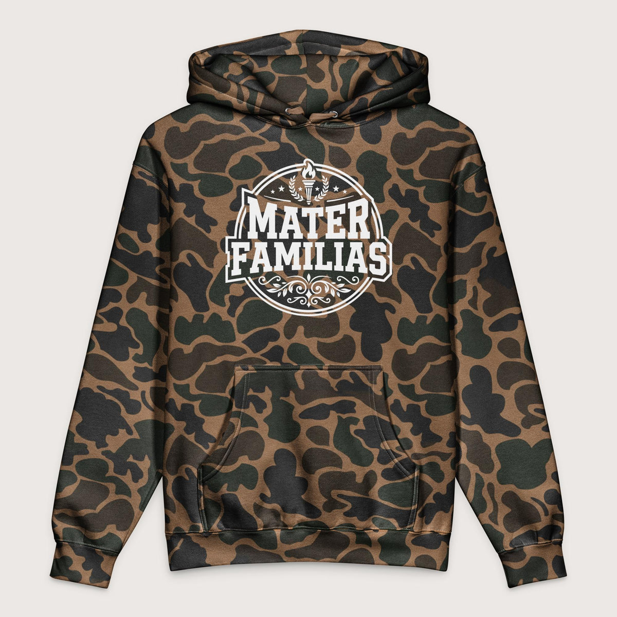 Duck Camo Mater Familias Latin - Premium Hoodie - history buff gift by HistoHead