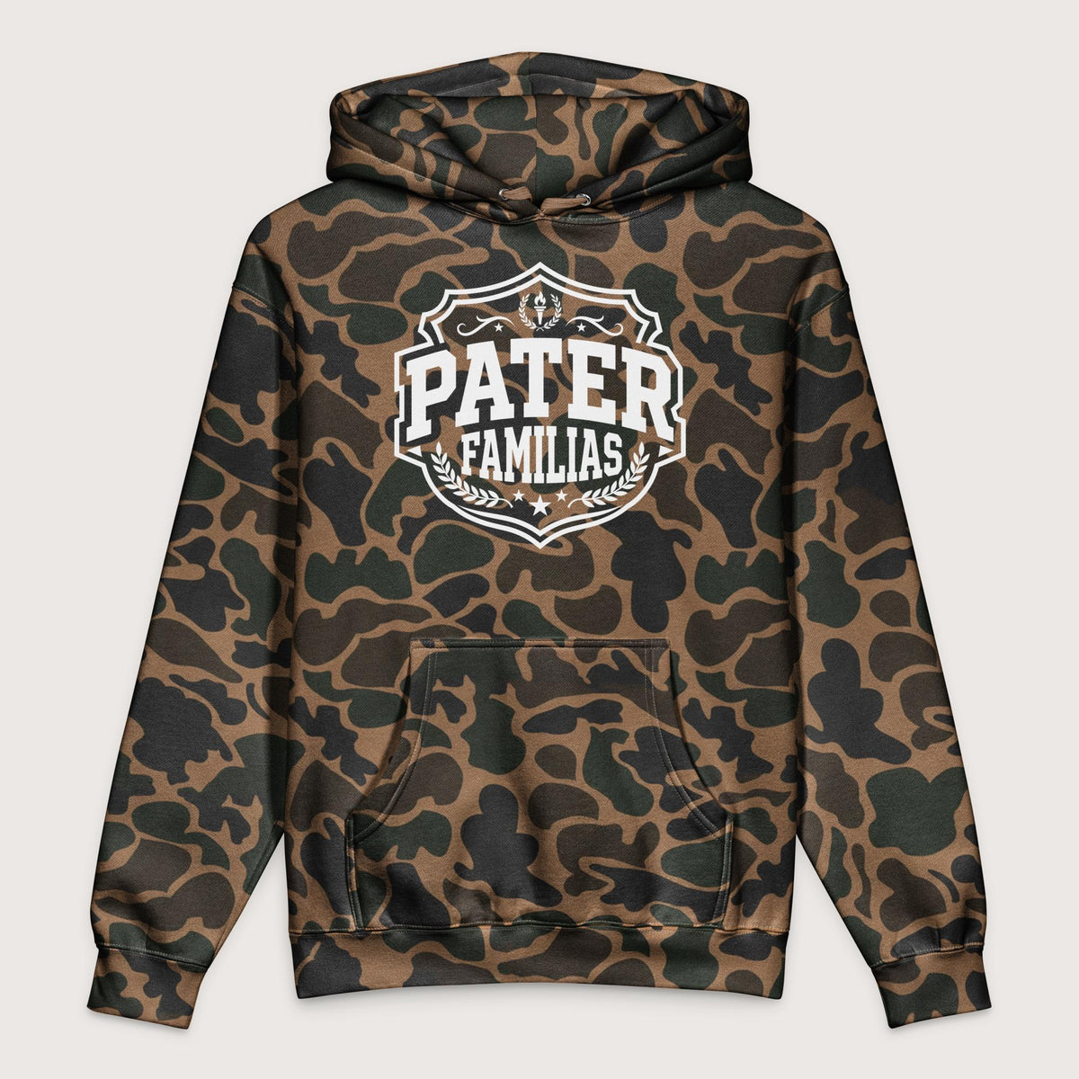 Duck Camo Pater Familias Latin - Premium Hoodie - history buff gift by HistoHead