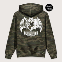 Forest Camo Saladin Dark Knight - Premium Hoodie - Back Print - history buff gift by HistoHead