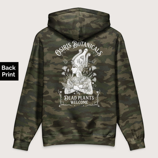 Forest Camo Osiris Botanicals - Premium Hoodie - Back Print - history buff gift by HistoHead