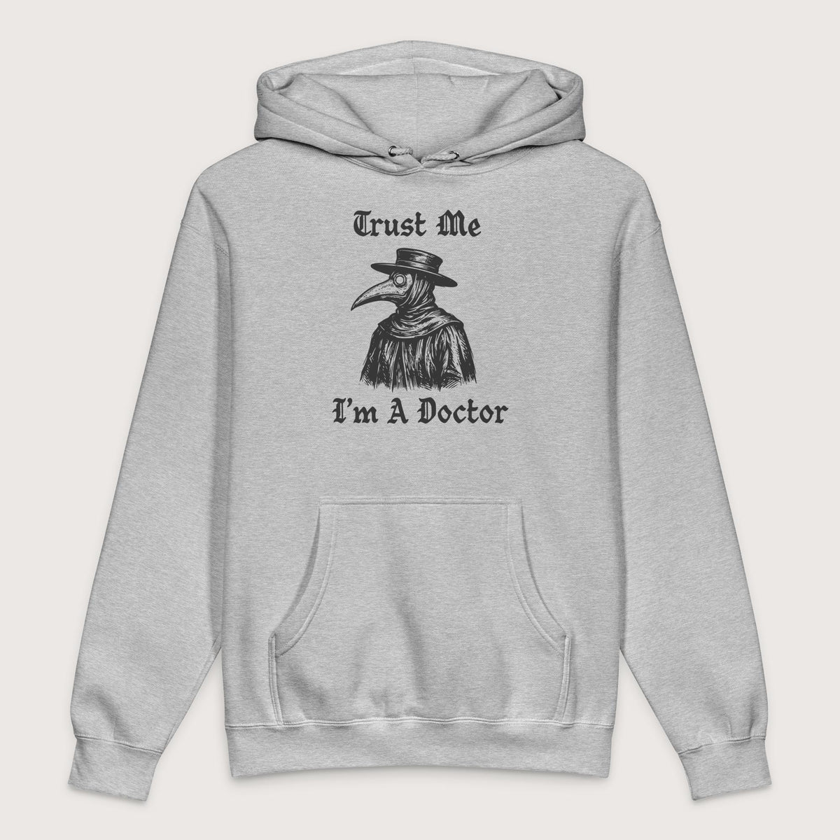 Grey Heather Trust Me I'm A Doctor - Premium Hoodie - history buff gift by HistoHead