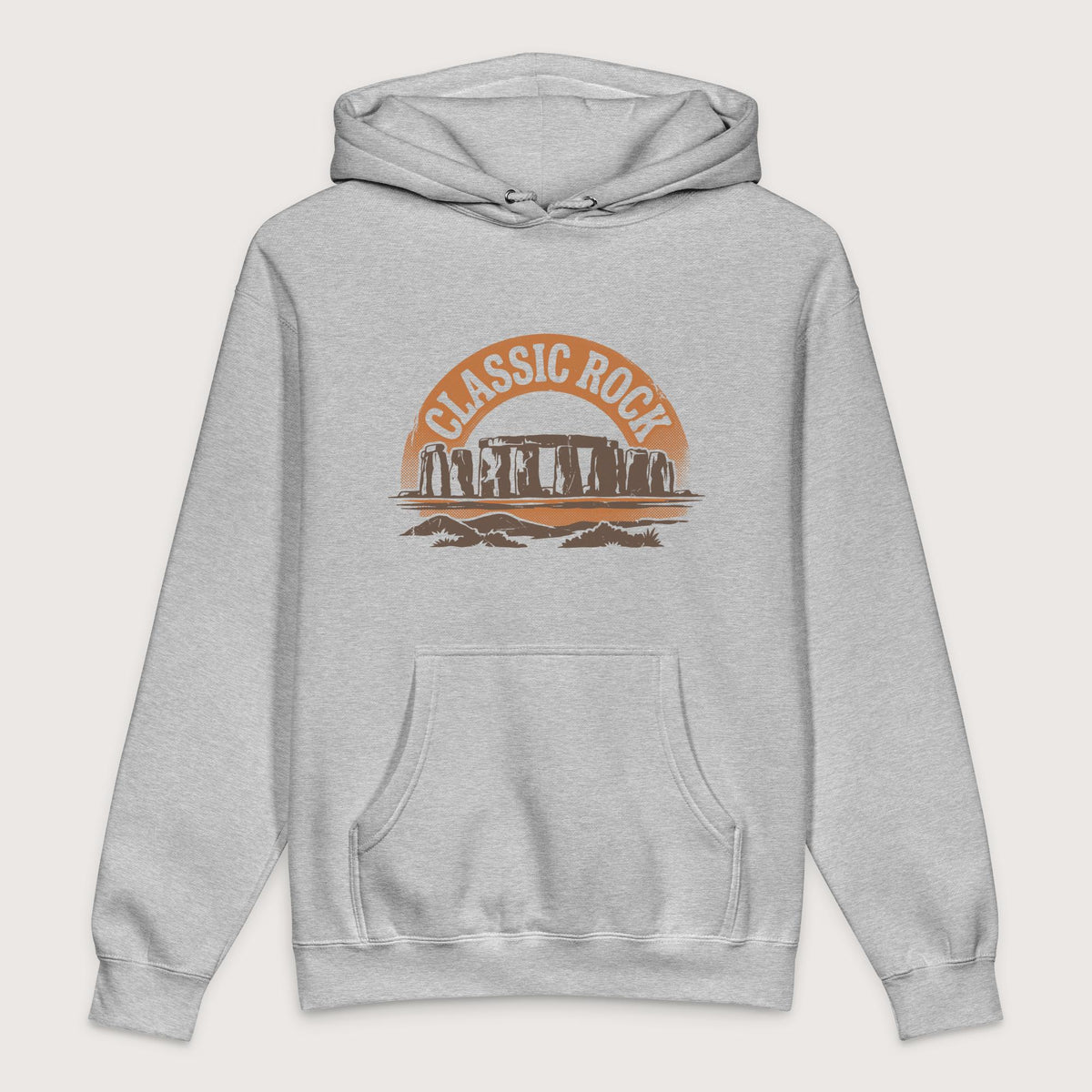 Grey Heather Stonehenge Classic Rock - Premium Hoodie - history buff gift by HistoHead