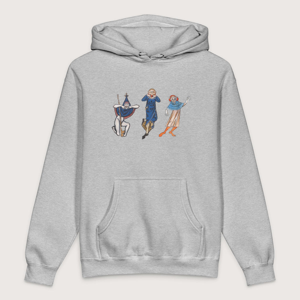 Grey Heather Medieval Fun Time - Premium Hoodie - history buff gift by HistoHead