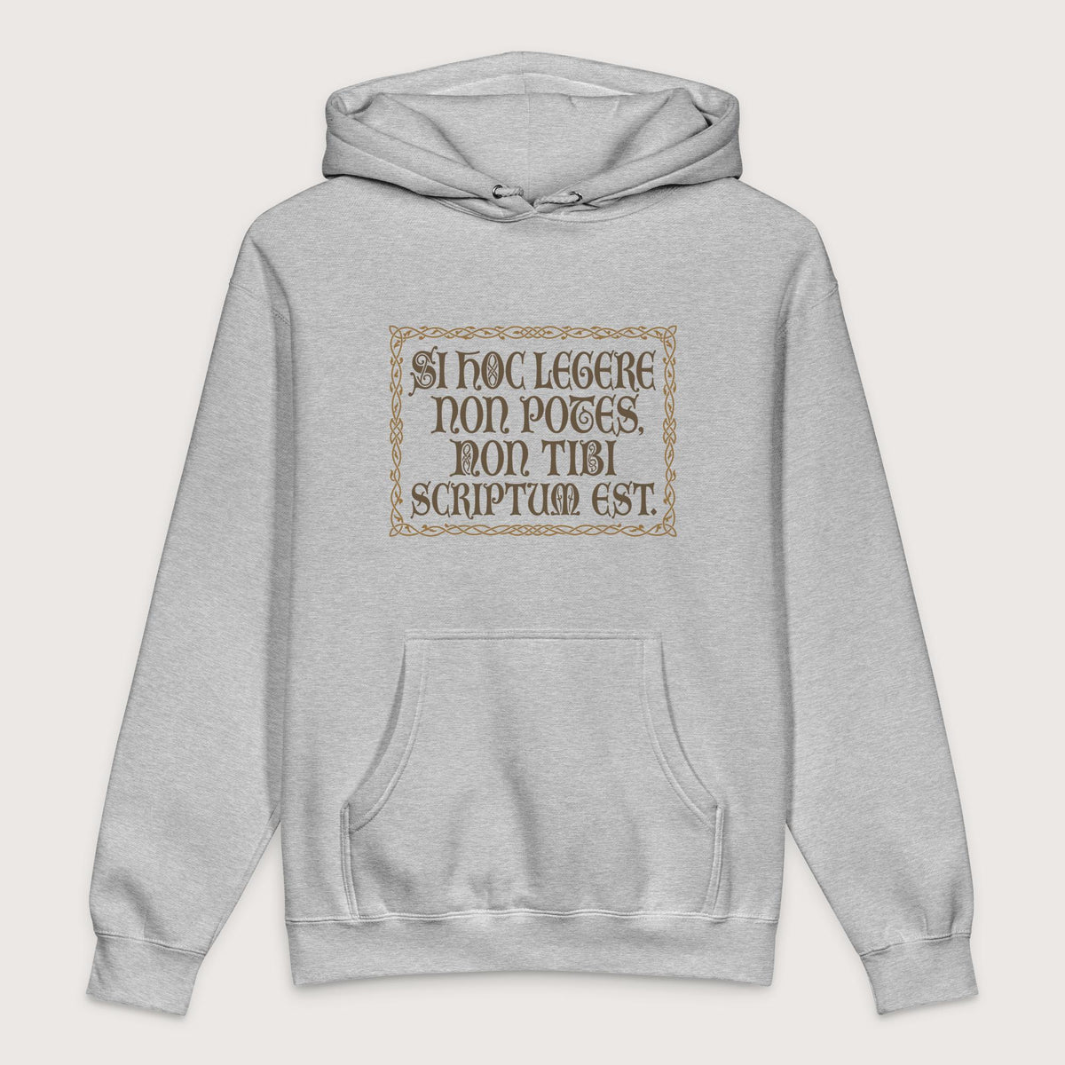 Grey Heather If You Can't Read This It's Not Written For You - Premium Hoodie - history buff gift by HistoHead