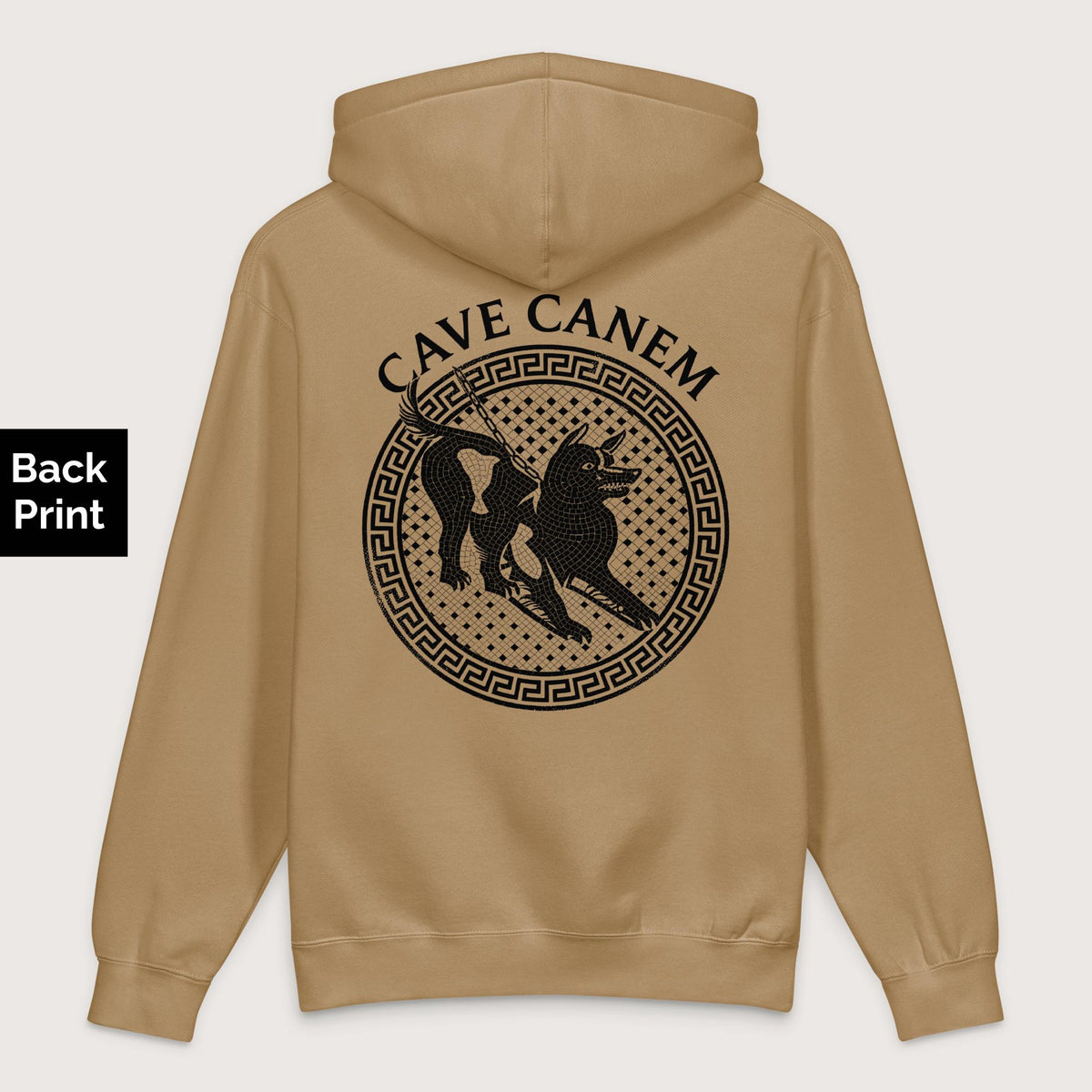 Sandstone Cave Canem - Premium Hoodie - Back Print - history buff gift by HistoHead