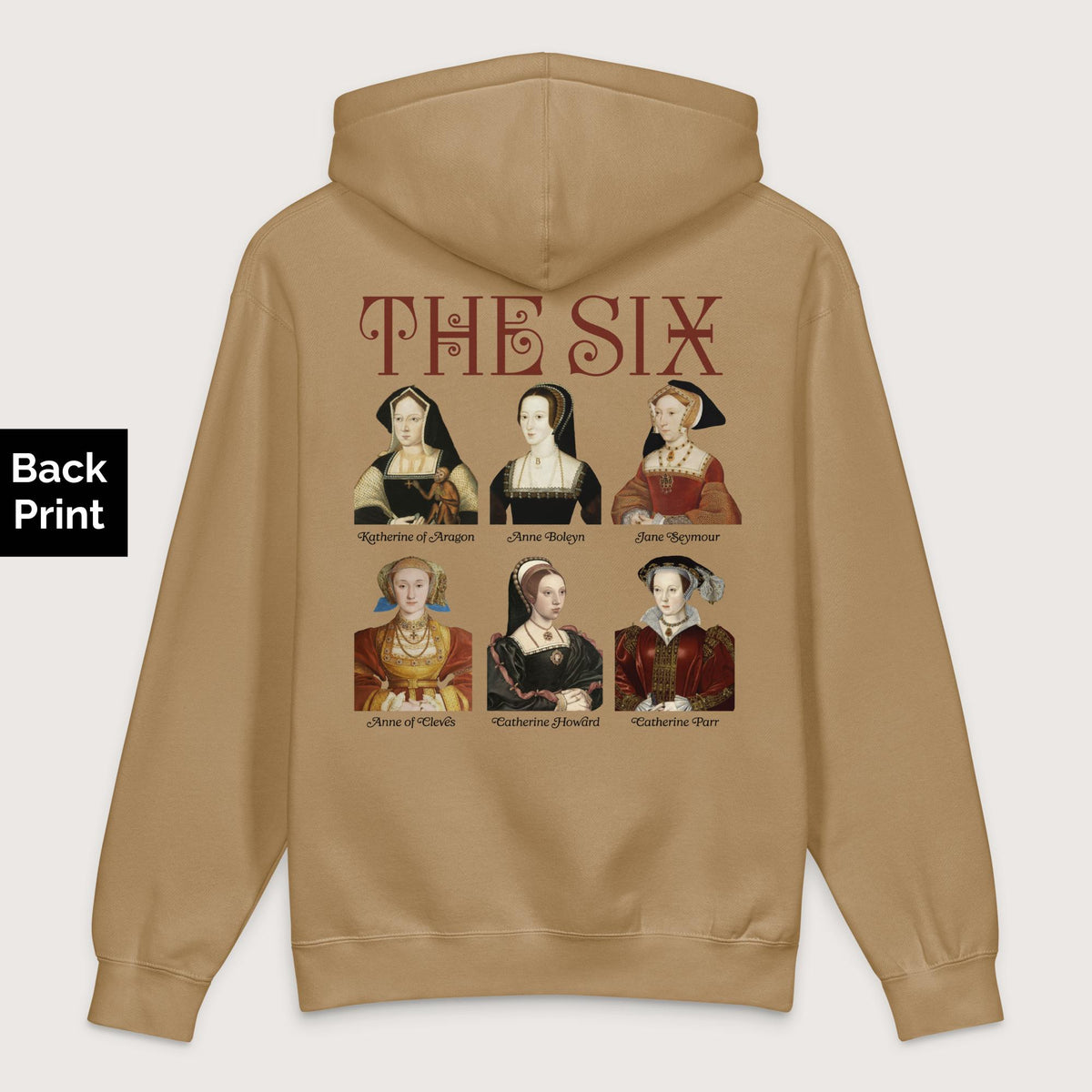 Sandstone The Six - Premium Hoodie - Back Print - history buff gift by HistoHead