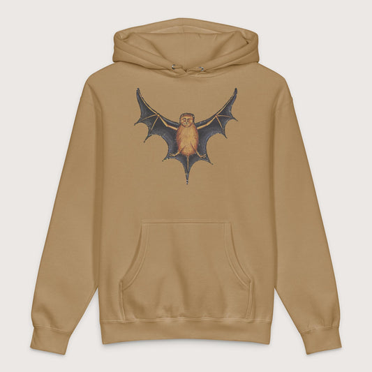 Sandstone Weird Medieval Bat - Premium Hoodie - history buff gift by HistoHead