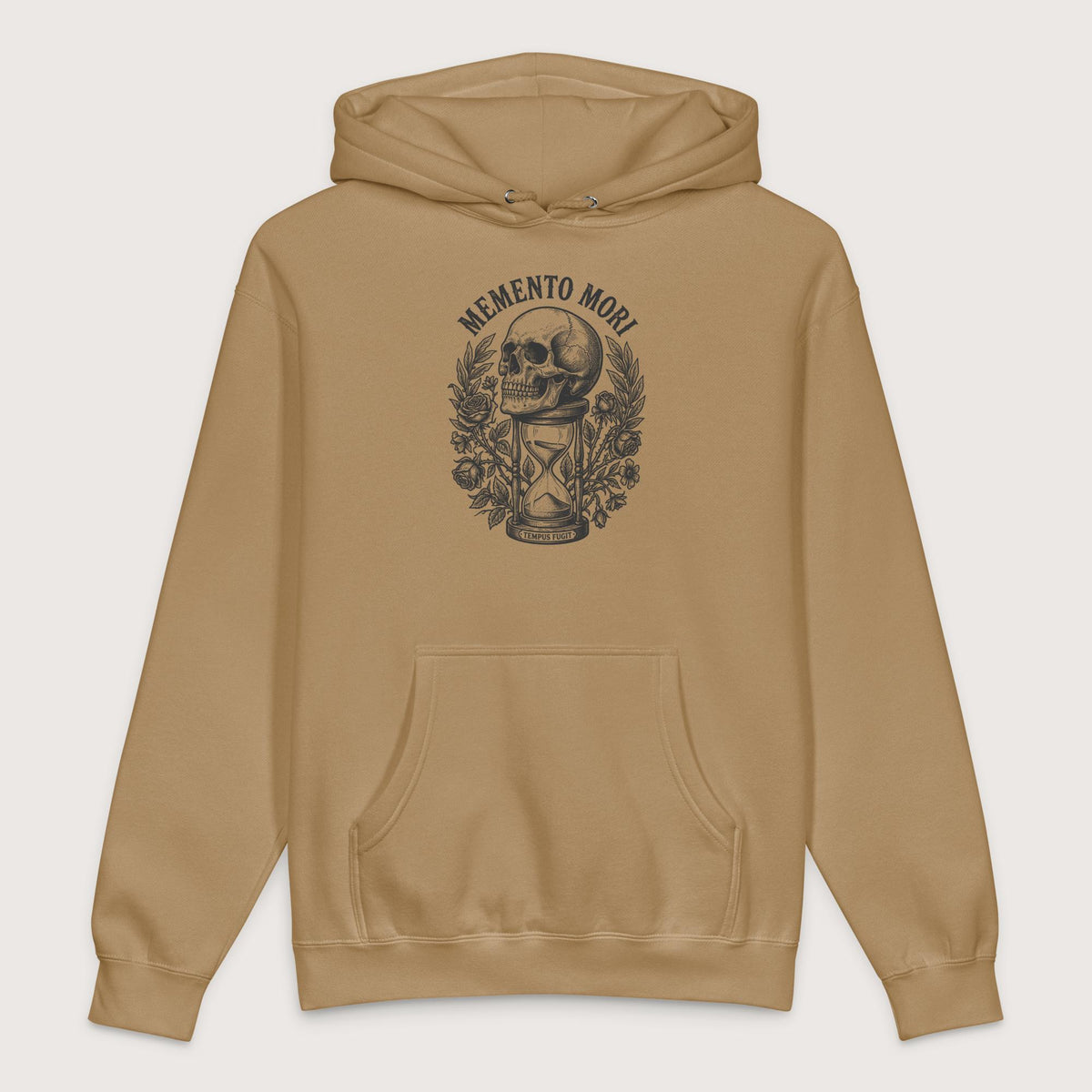 Sandstone Memento Mori Tempus Fugit - Premium Hoodie - history buff gift by HistoHead