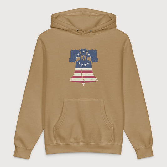 Sandstone Liberty Bell - Premium Hoodie - history buff gift by HistoHead