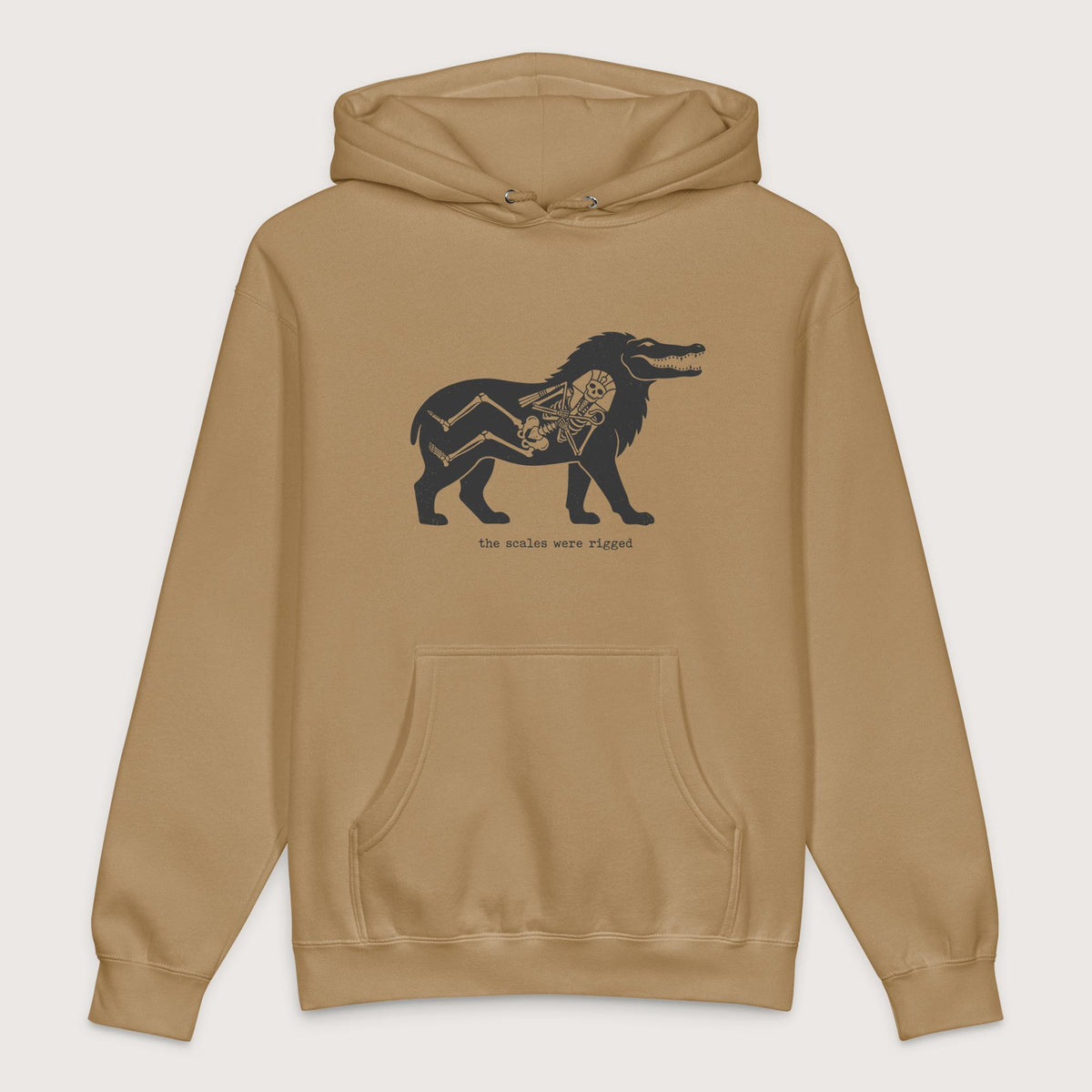 Sandstone The Scales Were Rigged - Premium Hoodie - history buff gift by HistoHead