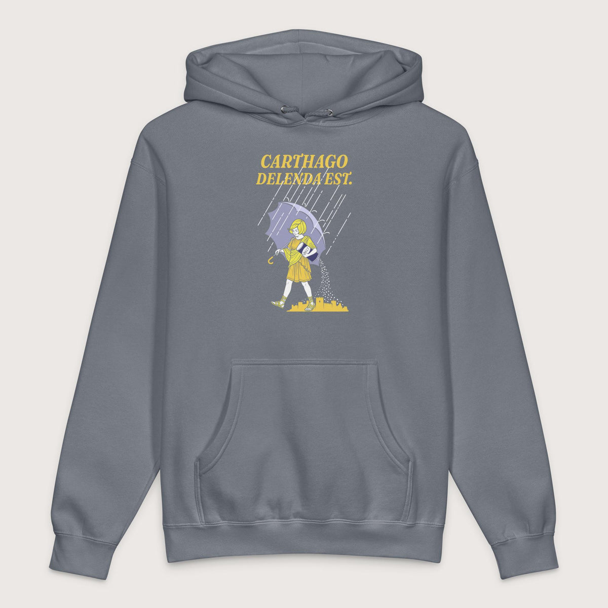 Storm Blue Carthago Delenda Est Salt Girl - Premium Hoodie - history buff gift by HistoHead