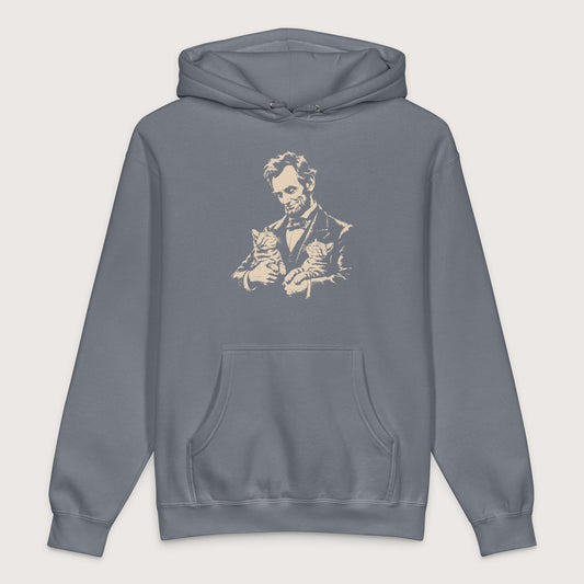 Storm Blue Lincoln's Cats - Premium Hoodie - history buff gift by HistoHead