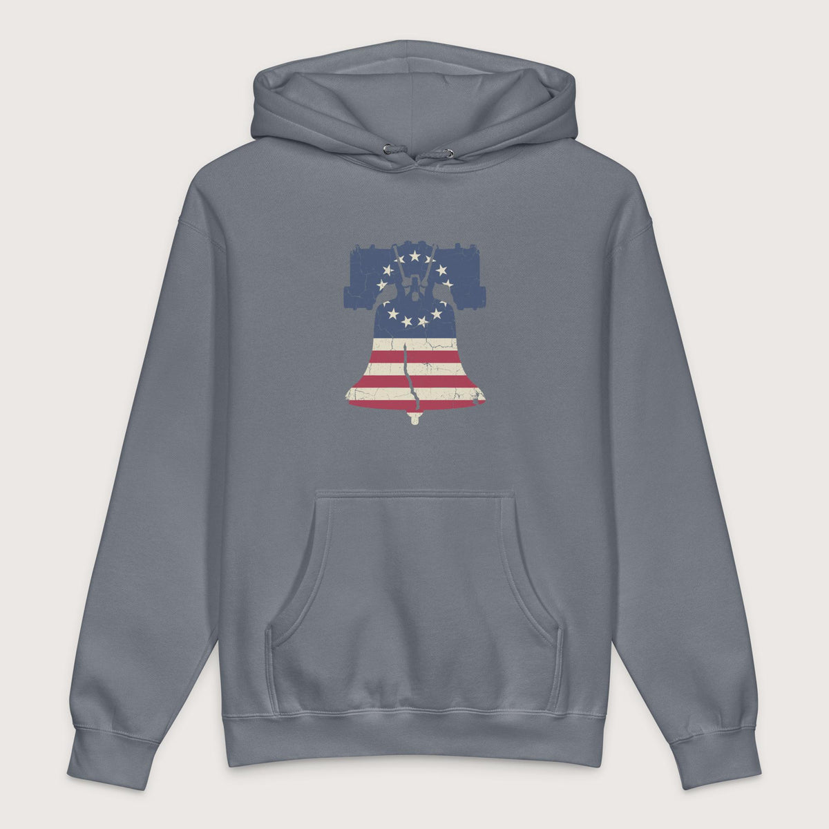 Storm Blue Liberty Bell - Premium Hoodie - history buff gift by HistoHead