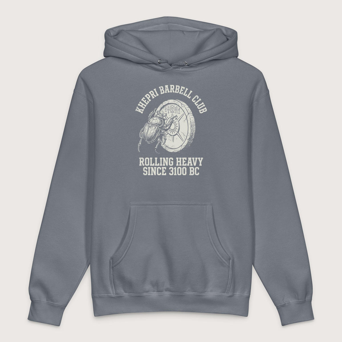 Storm Blue Khepri Barbell Club - Premium Hoodie - history buff gift by HistoHead