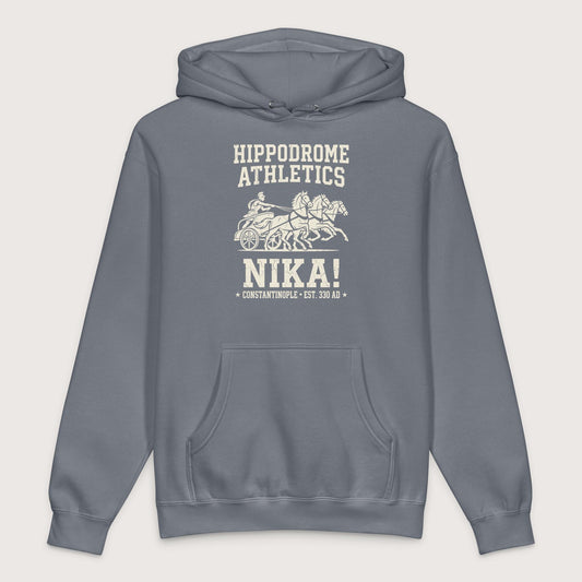 Storm Blue Hippodrome Athletics - Premium Hoodie - history buff gift by HistoHead