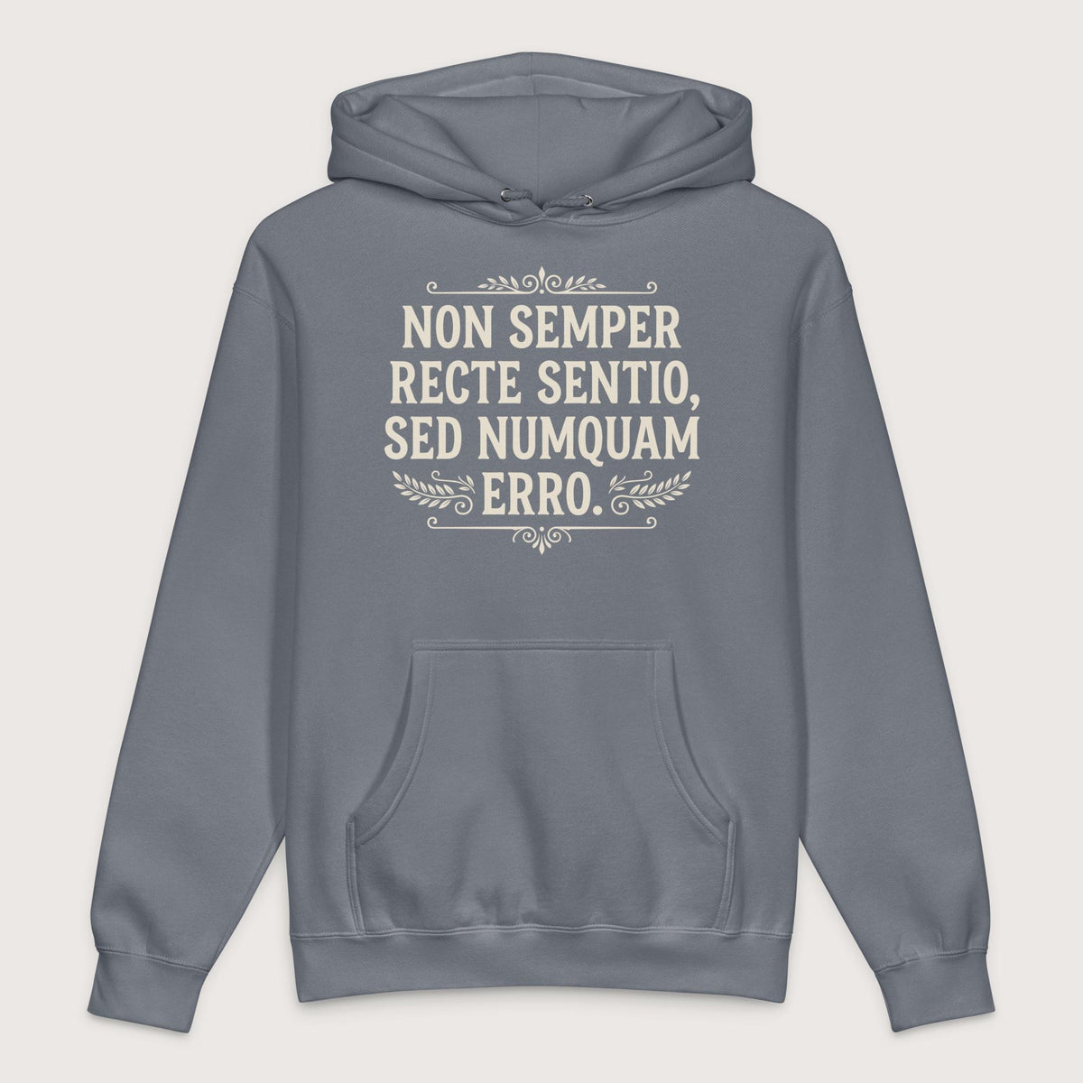 Storm Blue I'm Not Always Right But Never Wrong Latin - Premium Hoodie - history buff gift by HistoHead